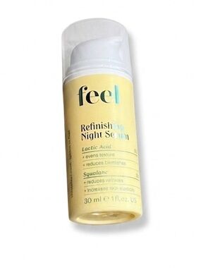 Feel Beauty Refinishing Night Serum 5% Lactic Acid Squalane 30ml New